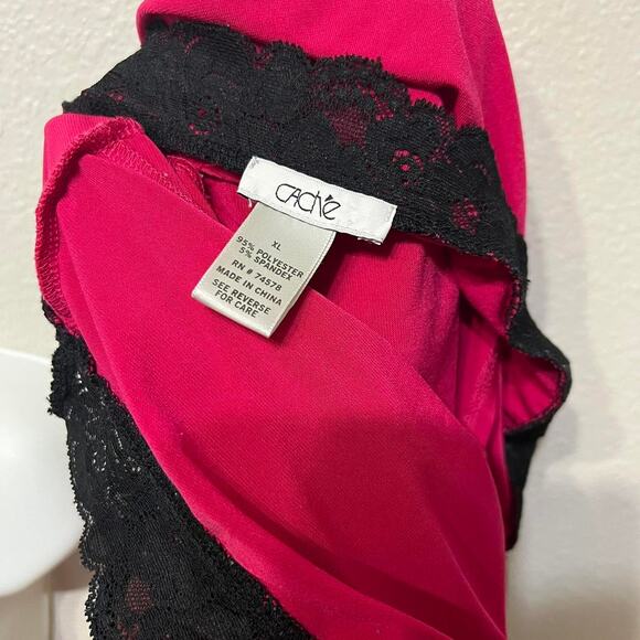 Vintage 90s Cache Red Tank Cami Top XL - Picture 4 of 4